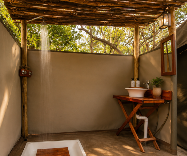 Outdoor safari shower